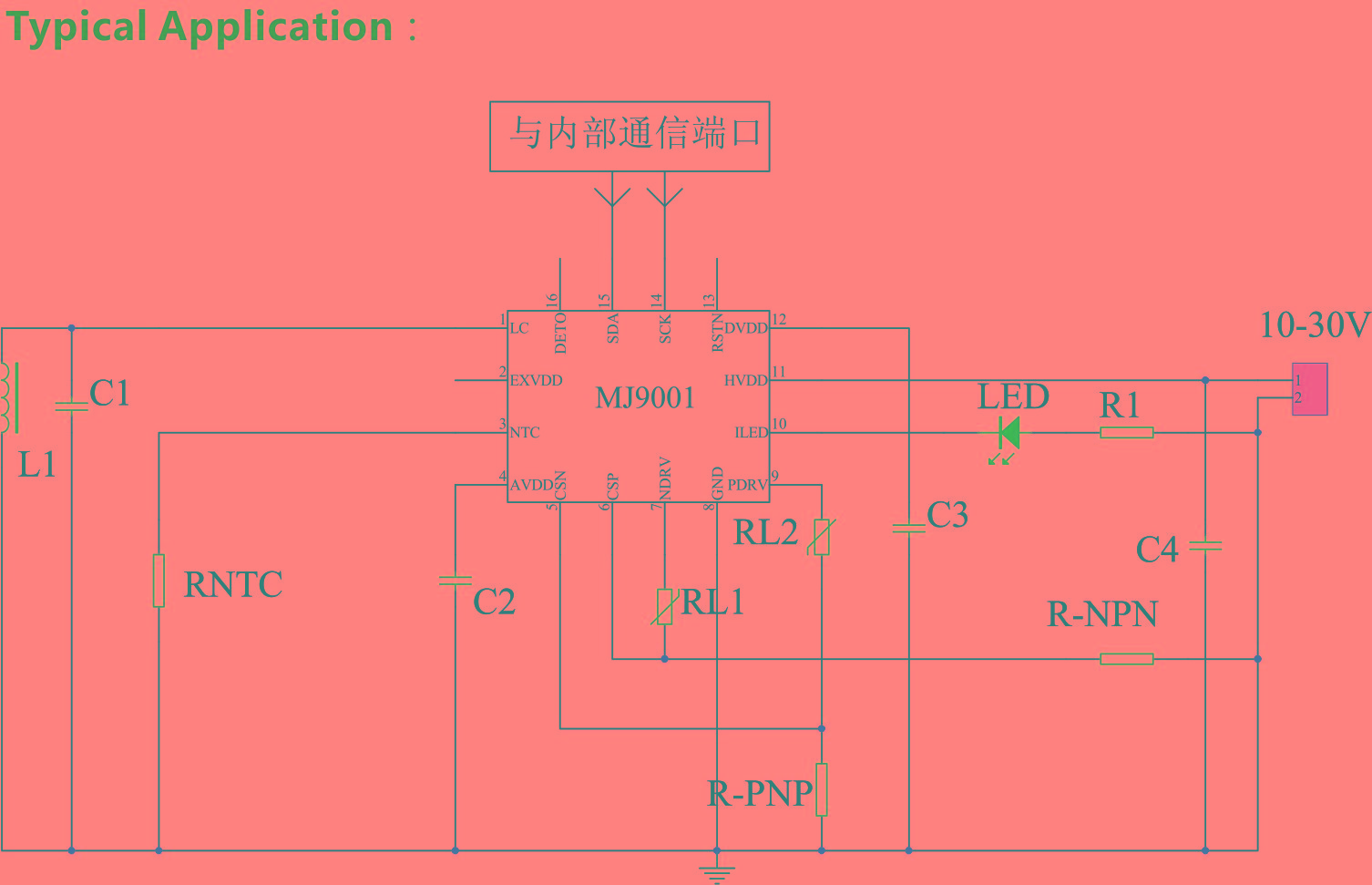 MOJAY茂捷M9001电感式接近开关芯片